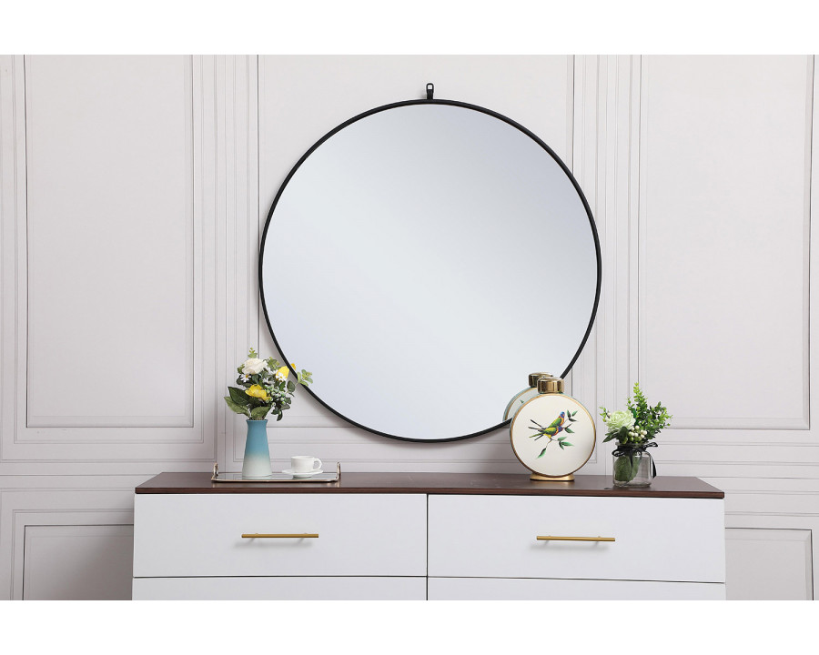 Elegant Wall Mirror - Black, L 39" (MR4739BK)