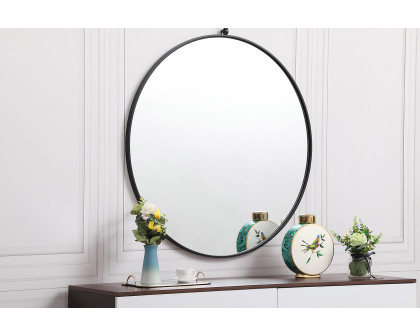 Elegant Wall Mirror - Black, L 39" (MR4739BK)