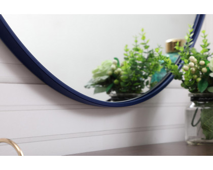 Elegant Wall Mirror - Blue, L 39" (MR4739BL)