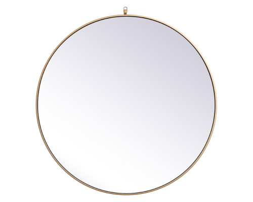 Elegant Wall Mirror - Brass, L 39" (MR4739BR)