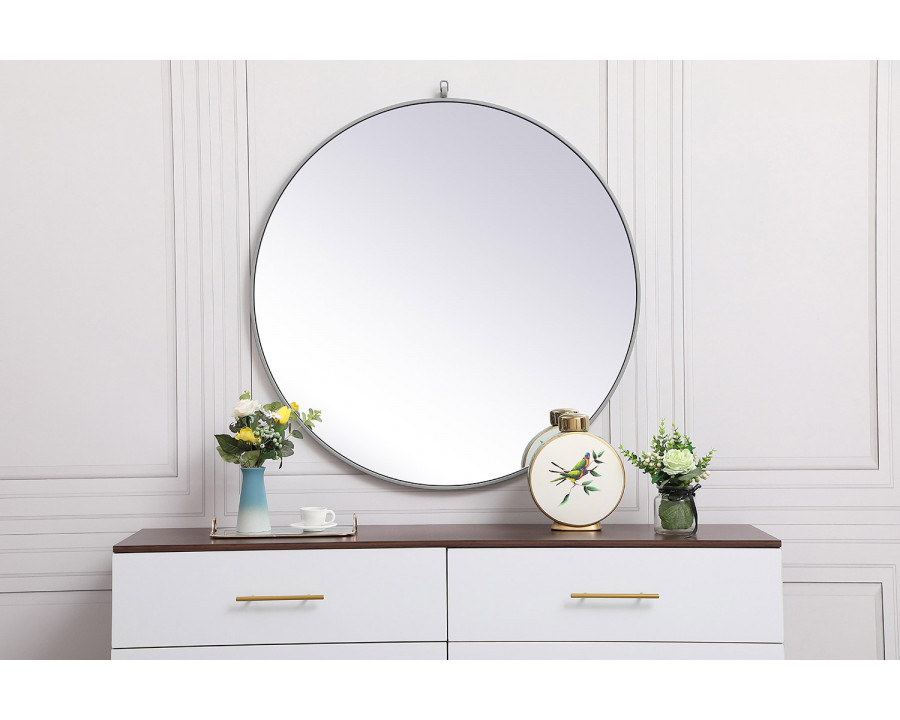 Elegant Wall Mirror - Gray, L 39" (MR4739GR)