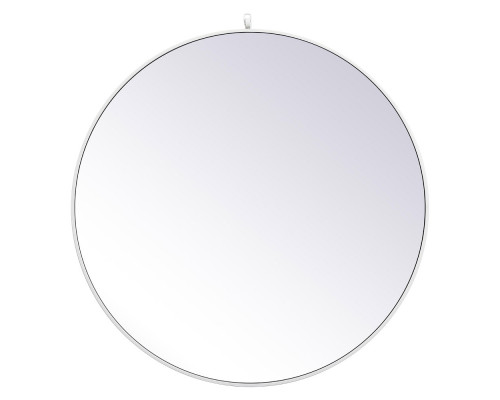 Elegant Wall Mirror - White, L 39" (MR4739WH)