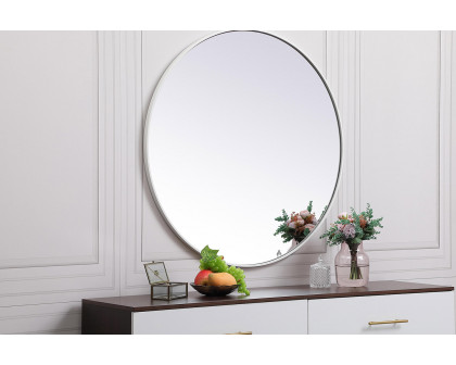 Elegant Wall Mirror - White, L 39" (MR4739WH)