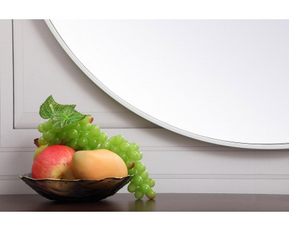 Elegant Wall Mirror - White, L 39" (MR4739WH)