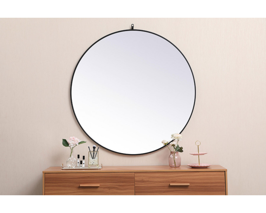 Elegant Wall Mirror - Black, L 45" (MR4745BK)