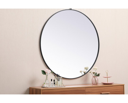 Elegant Wall Mirror - Black, L 45" (MR4745BK)