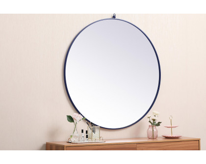 Elegant Wall Mirror - Blue, L 45" (MR4745BL)