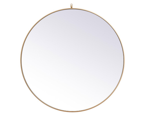 Elegant Wall Mirror - Brass, L 45" (MR4745BR)