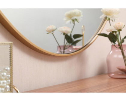 Elegant Wall Mirror - Brass, L 45" (MR4745BR)