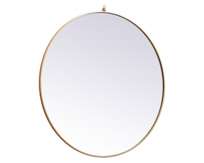 Elegant Wall Mirror - Brass, L 45" (MR4745BR)