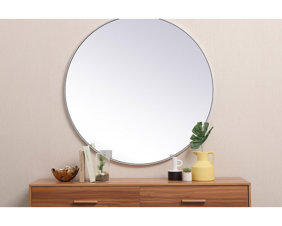 Elegant Wall Mirror - Silver, L 45" (MR4745S)