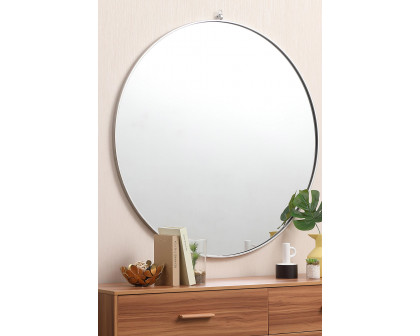 Elegant Wall Mirror - Silver, L 45" (MR4745S)