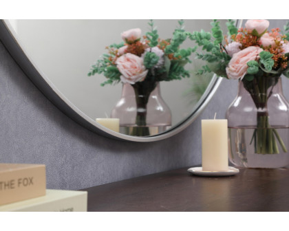 Elegant Wall Mirror - Silver, L 45" (MR4745S)