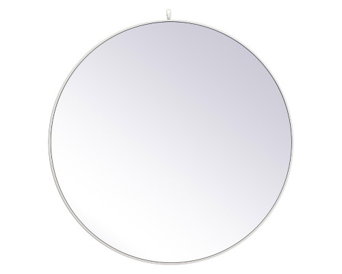 Elegant Wall Mirror - White, L 45" (MR4745WH)