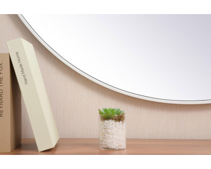 Elegant Wall Mirror - White, L 45" (MR4745WH)