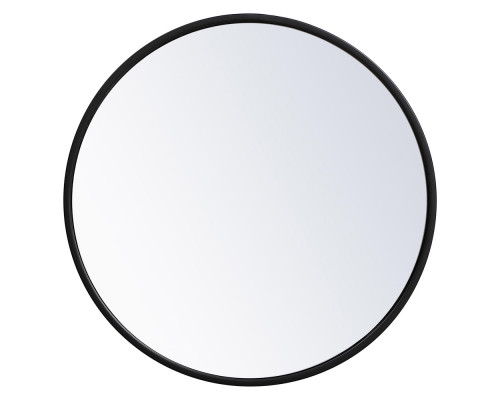 Elegant Wall Mirror - Black, L 18" (MR4818BK)