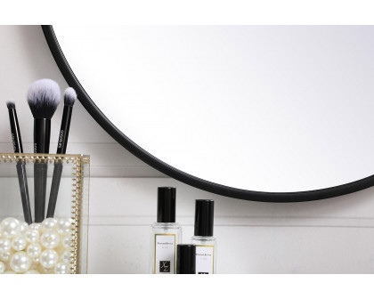 Elegant Wall Mirror - Black, L 18" (MR4818BK)