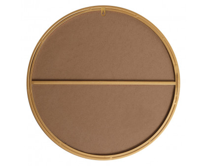 Elegant Wall Mirror - Brass, L 18" (MR4818BR)