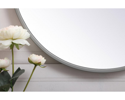 Elegant Wall Mirror - Gray, L 18" (MR4818GR)