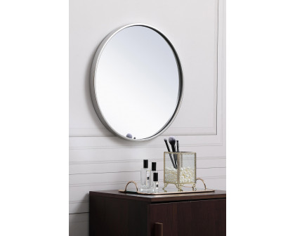 Elegant Wall Mirror - Silver, L 18" (MR4818S)