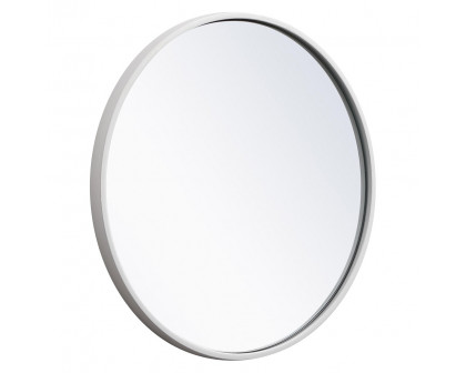 Elegant Wall Mirror - White, L 18" (MR4818WH)