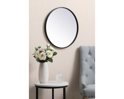 Elegant Wall Mirror - Black, L 21" (MR4821BK)