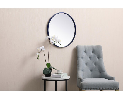 Elegant Wall Mirror - Blue, L 21" (MR4821BL)