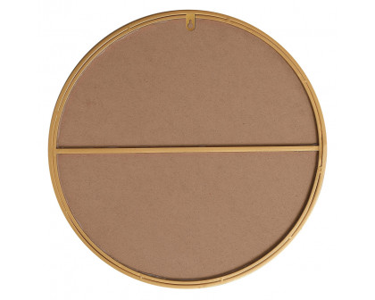 Elegant Wall Mirror - Brass, L 21" (MR4821BR)