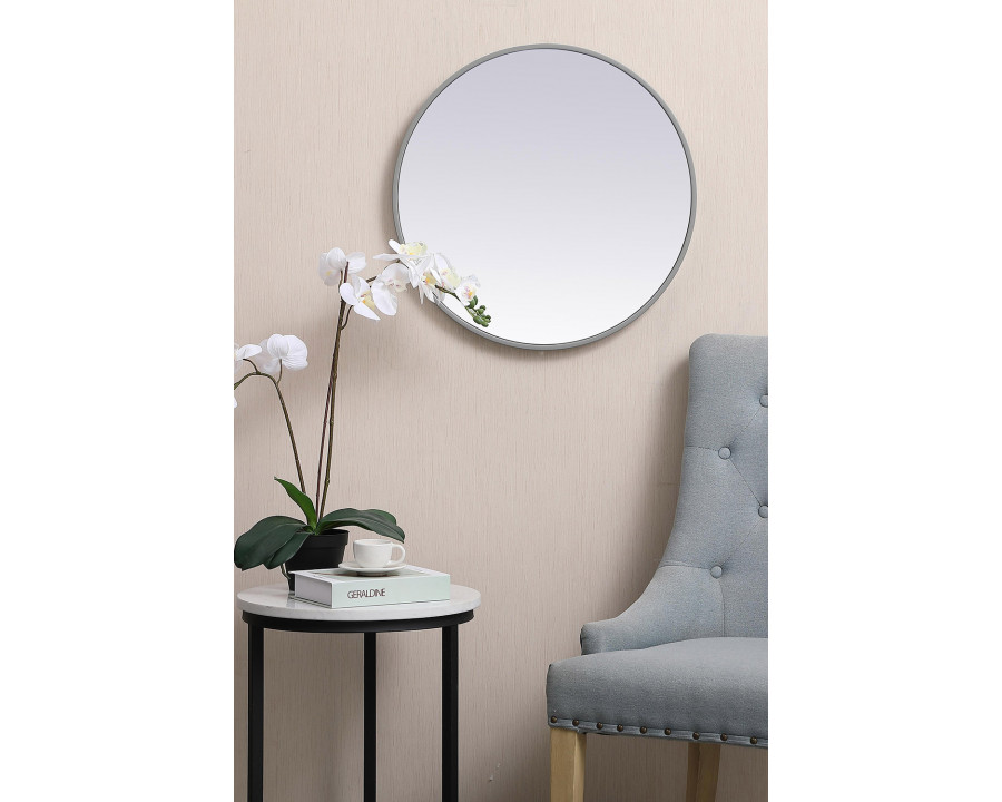 Elegant Wall Mirror - Gray, L 21" (MR4821GR)