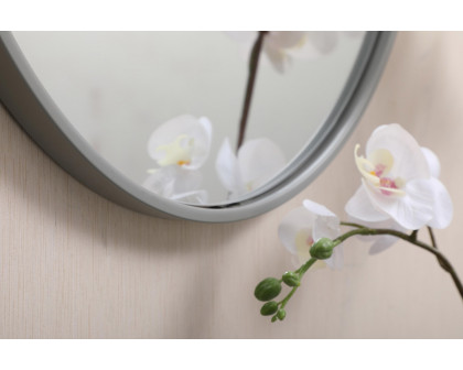 Elegant Wall Mirror - Gray, L 21" (MR4821GR)