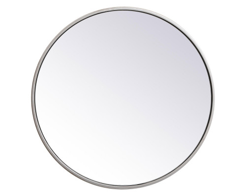 Elegant Wall Mirror - Silver, L 21" (MR4821S)