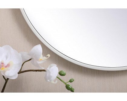 Elegant Wall Mirror - White, L 21" (MR4821WH)