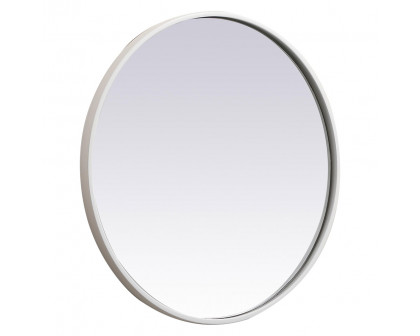 Elegant Wall Mirror - White, L 21" (MR4821WH)