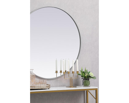 Elegant Wall Mirror - Gray, L 39" (MR4839GR)