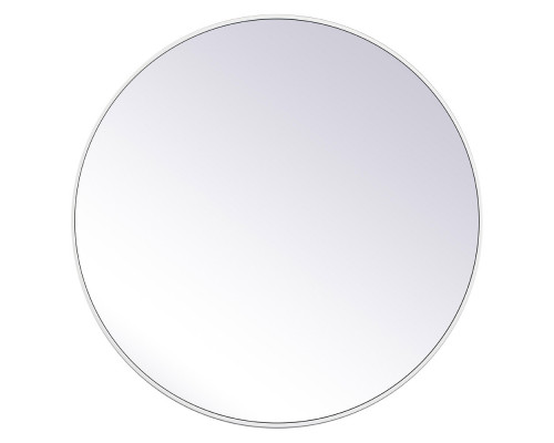 Elegant Wall Mirror - White, L 39" (MR4839WH)