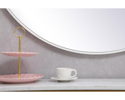 Elegant Wall Mirror - White, L 39" (MR4839WH)