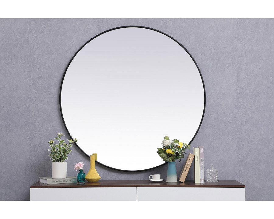 Elegant Wall Mirror - Black, L 45" (MR4845BK)