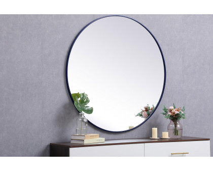 Elegant Wall Mirror - Blue, L 45" (MR4845BL)