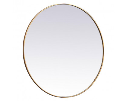 Elegant Wall Mirror - Brass, L 45" (MR4845BR)