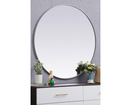 Elegant Wall Mirror - Gray, L 45" (MR4845GR)