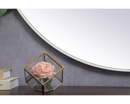 Elegant Wall Mirror - White, L 45" (MR4845WH)