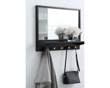 Elegant Wall Mirror - Black, L 28" (MR502821BK)