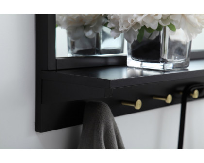 Elegant Wall Mirror - Black, L 28" (MR502821BK)