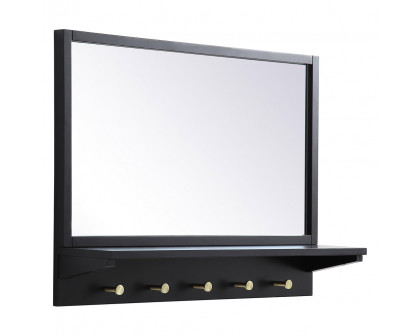 Elegant Wall Mirror - Black, L 28" (MR502821BK)