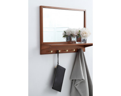 Elegant Wall Mirror - Brass, L 28" (MR502821PE)