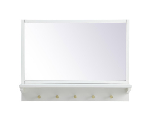 Elegant Wall Mirror - White, L 28" (MR502821WH)