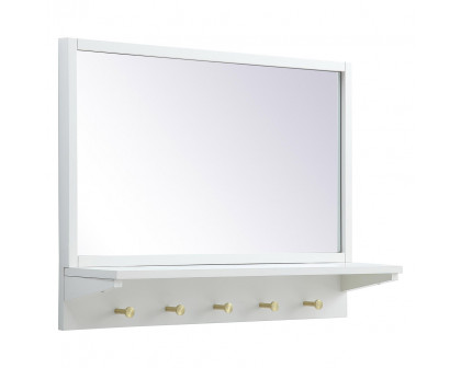 Elegant Wall Mirror - White, L 28" (MR502821WH)