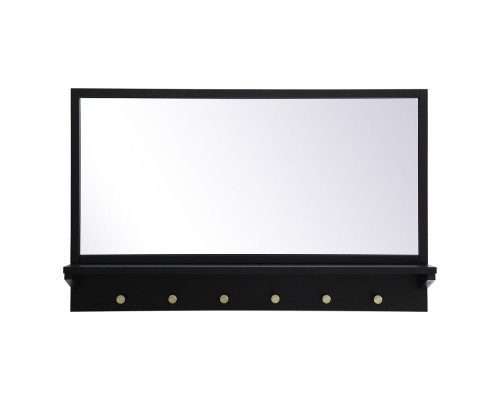 Elegant Wall Mirror - Black, L 34" (MR503421BK)