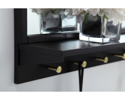 Elegant Wall Mirror - Black, L 34" (MR503421BK)