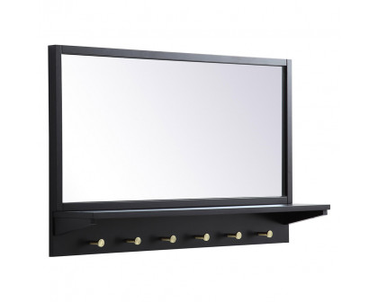 Elegant Wall Mirror - Black, L 34" (MR503421BK)